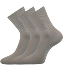 Unisex ponožky s volným lemem - 3 páry Diarten Boma světle šedá