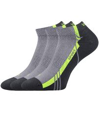 Unisex sportovní ponožky - 3 páry Pinas Voxx světle šedá