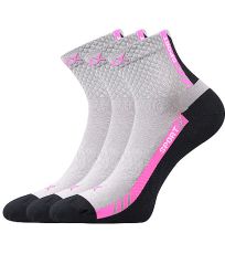 Unisex sportovní ponožky - 3 páry Pius Voxx světle šedá II