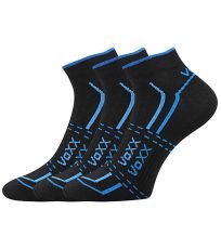 Unisex sportovní ponožky - 3 páry Rex 11 Voxx černá
