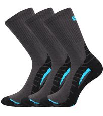 Unisex froté ponožky - 3 páry Trim Voxx tmavě šedá