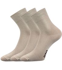 Unisex ponožky - 3 páry Zazr Boma béžová