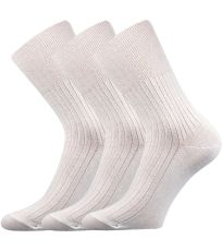 Unisex zdravotní ponožky - 3 páry Zdrav Boma bílá