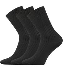 Unisex zdravotní ponožky - 3 páry Zdrav Boma černá