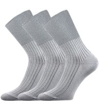 Unisex zdravotní ponožky - 3 páry Zdrav Boma světle šedá