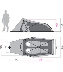 Stan pro 2 osoby HAWK 2 HANNAH Treetop