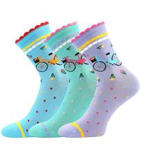 Dámské trendy ponožky - 3 páry Francesca Lonka bike
