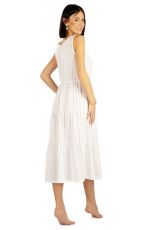Dámské šaty na široká ramínka 5E034 LITEX Bílá