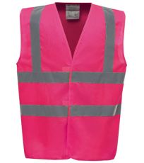 Reflexní vesta HVW100 YOKO Fluorescent Pink