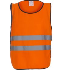 Unisex reflexní vesta HVJ269 YOKO Fluorescent Orange