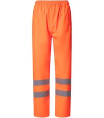 Hi-Vis prodyšné kalhoty do deště HVS451 YOKO Fluorescent Orange