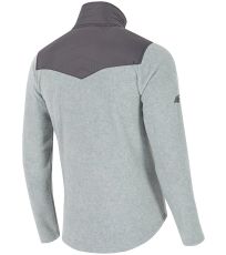 Pánská fleecová mikina H4Z17-PLM002 4F GREY MELANGE