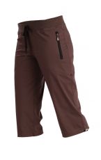 Kalhoty dámské v 3/4 délce bokové 99583 LITEX čokoládová