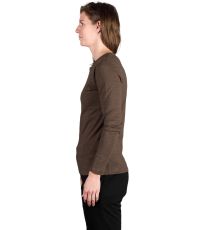 Dámské triko z organické bavlny CARLEIGH NORTHFINDER hnědá