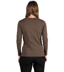 Dámské triko z organické bavlny CARLEIGH NORTHFINDER hnědá