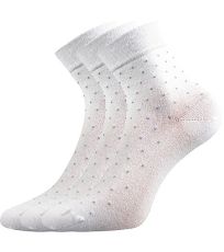 Dámské ponožky s volným lemem - 3 páry Fiona Lonka bílá