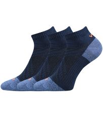 Unisex sportovní ponožky - 3 páry Rex 15 Voxx tmavě modrá