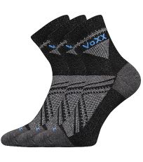 Unisex sportovní ponožky - 3 páry Rexon 01 Voxx černá
