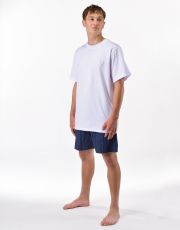 Pánské krátké pyžamo 79194P GINA Bílá-lékořice