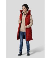 Dámská dlouhá vesta ELA HANNAH high risk red