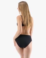 Dámské klasické kalhotky 10292P GINA Černá-bordo