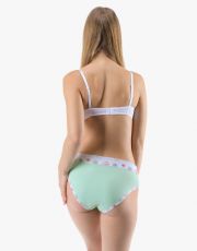 Dámské klasické kalhotky 10293P GINA agua-bílá