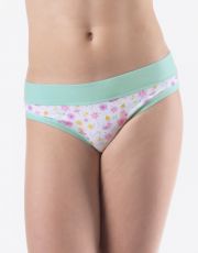 Dívčí klasické kalhotky 20029P GINA tyr.modrá/bílá