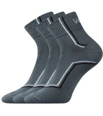 Pánské sportovní ponožky - 3 páry Kroton silproX Voxx tmavě šedá