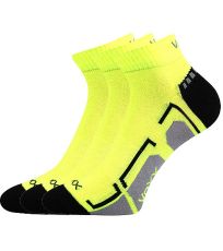Dětské sportovní ponožky - 3 páry Flashik VoXX® neon žlutá