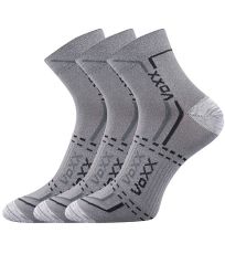 Unisex sportovní ponožky - 3 páry Franz 03 Voxx světle šedá
