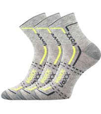 Unisex sportovní ponožky - 3 páry Franz 03 Voxx světle šedá melé