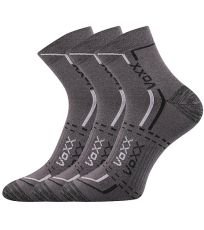 Unisex sportovní ponožky - 3 páry Franz 03 Voxx tmavě šedá