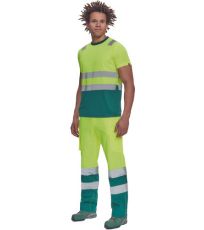 Pánské HI-VIS tričko MONZON Cerva žlutá/zelená