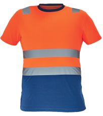 Pánské HI-VIS tričko MONZON Cerva oranžová/navy