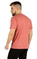 Pánské triko 5D249 LITEX hnědočervená
