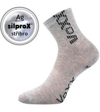 Dětské sportovní ponožky - 3 páry Adventurik Voxx světle šedá melé