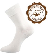 Unisex ponožky z bio bavlny - 3 páry Bioban Lonka bílá