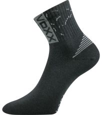 Unisex sportovní ponožky - 3 páry Codex Voxx tmavě šedá