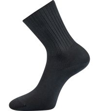 Unisex ponožky s volným lemem - 3 páry Diarten Boma tmavě šedá