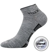 Unisex sportovní ponožky - 3 páry Dukaton silproX Voxx světle šedá