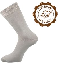 Dámské bavlněné ponožky - 3 páry Fany Lonka světle šedá