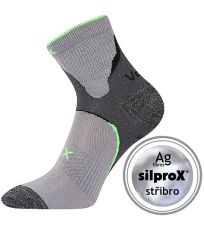 Unisex ponožky - 3 páry Maxter silproX VoXX® světle šedá