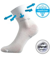 Unisex ponožky s volným lemem Mission Medicine Voxx bílá