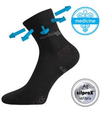 Unisex ponožky s volným lemem Mission Medicine Voxx černá