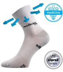 Unisex ponožky s volným lemem Mission Medicine Voxx světle šedá