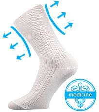 Unisex zdravotní ponožky - 1 pár Zdrav Boma bílá