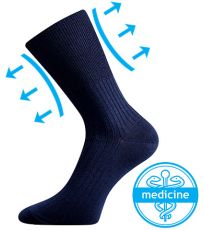 Unisex zdravotní ponožky - 3 páry Zdrav Boma tmavě modrá