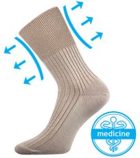 Unisex zdravotní ponožky - 3 páry Zdrav Boma béžová