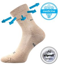Unisex sportovní ponožky Enigma Medicine VoXX® béžová