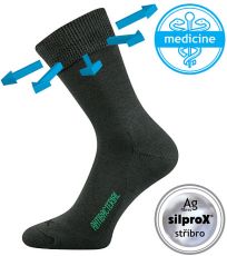 Unisex zdravotní ponožky Zeus zdrav. Voxx tmavě šedá